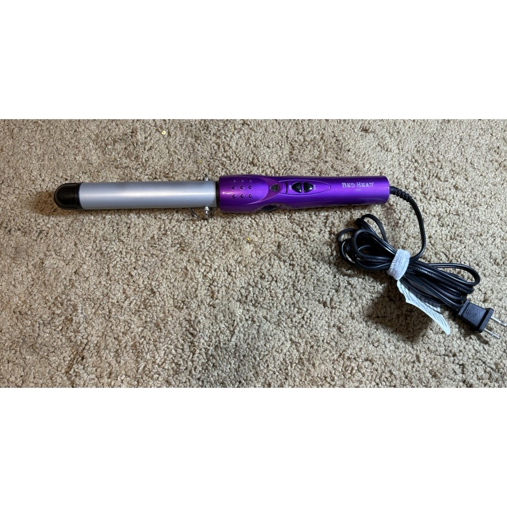 Bed Head Curling Iron Helen Of Troy BH343 1 inch Tourmaline‎ Tech Clamp Free